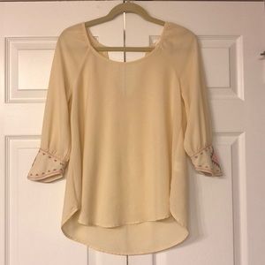 Off-white Aztec blouse